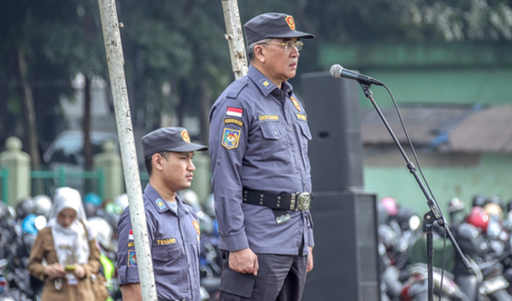 Pj Wali Kota CImahi pimpin Apel Linmas se Kota Cimahi