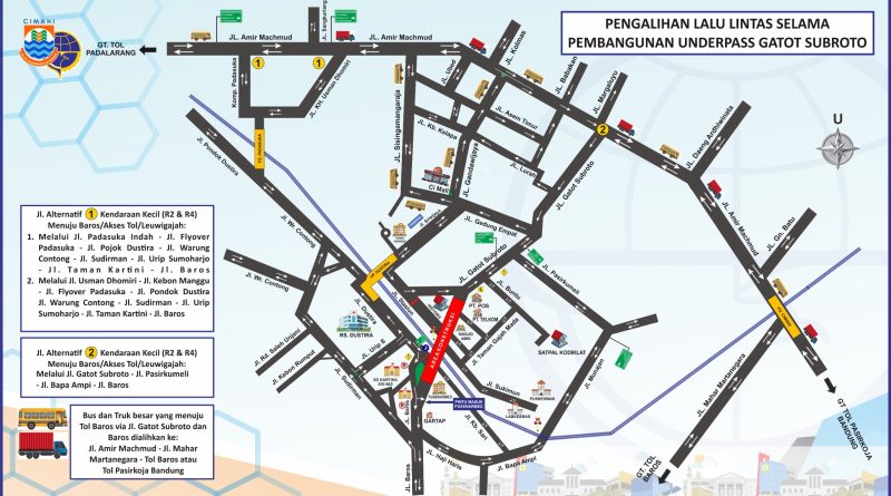 Jalan Gatot Subroto Ditutup 450 Meter, Dishub Cimahi Siapkan Tiga Jalur Alternatif