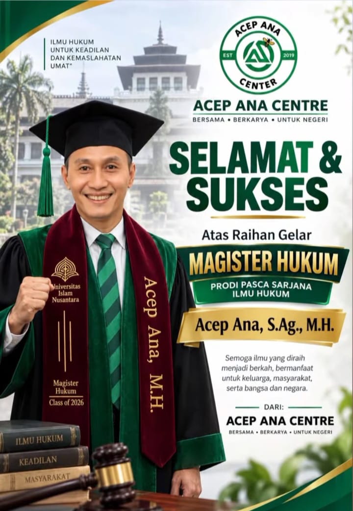 Acep Ana, Anggota DPRD Kabupaten Bandung Fraksi PKB, Raih Capaian Akademik