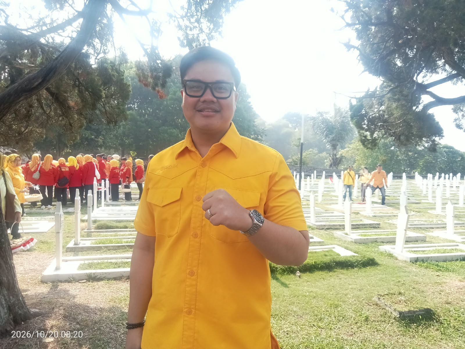 M.Bagja jaya wibawa Hadiri HUT ke-62 Golkar Ikuti Upacara dan Ziarah di TMP Cikutra Bandung